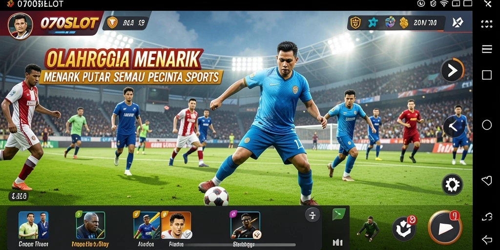 Tampilan gameplay menarik dari 070SLOT yang menampilkan momen seru dalam olahraga.