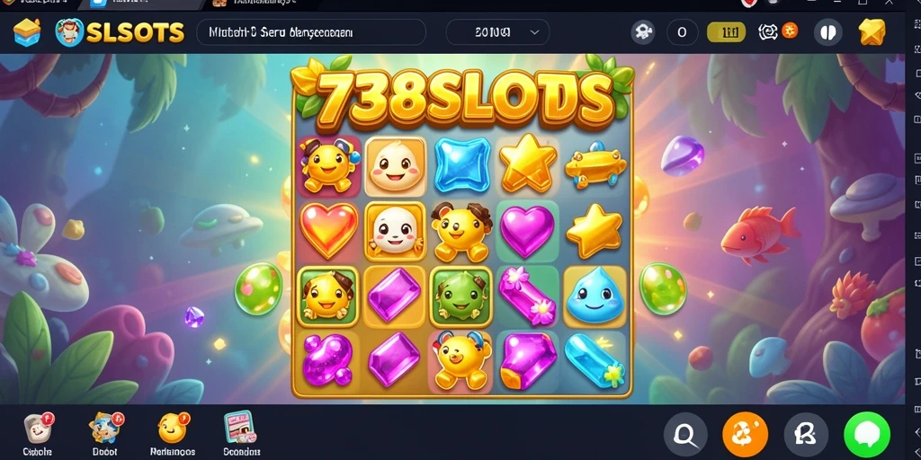 Gameplay seru dan berwarna dari 738SLOTS.