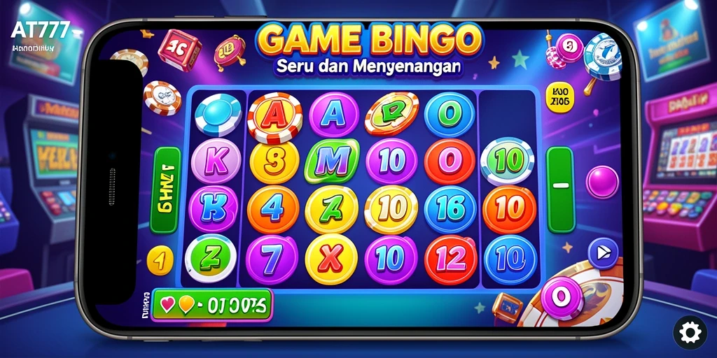 Tangkapan layar gameplay AT777 yang menunjukkan keseruan bermain Bingo.
