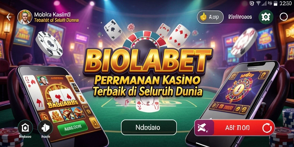 Tampilan gameplay menyenangkan di BIOLABET, menampilkan suasana Kasino yang hidup.