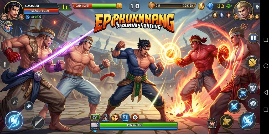 Screenshot gameplay CADAS138 menampilkan aksi pertarungan yang mendebarkan.