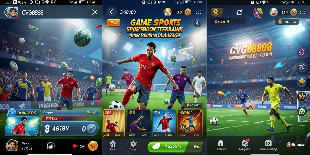 Tampilan screenshot CVG8888 yang menampilkan fitur taruhan olahraga.