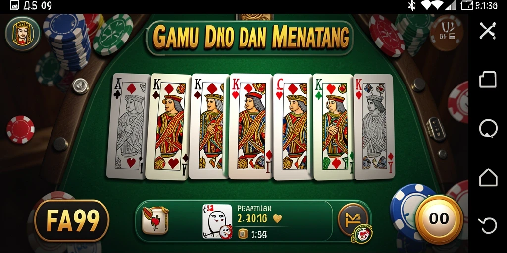 Tampilan menarik dari permainan domino yang mengasyikkan.