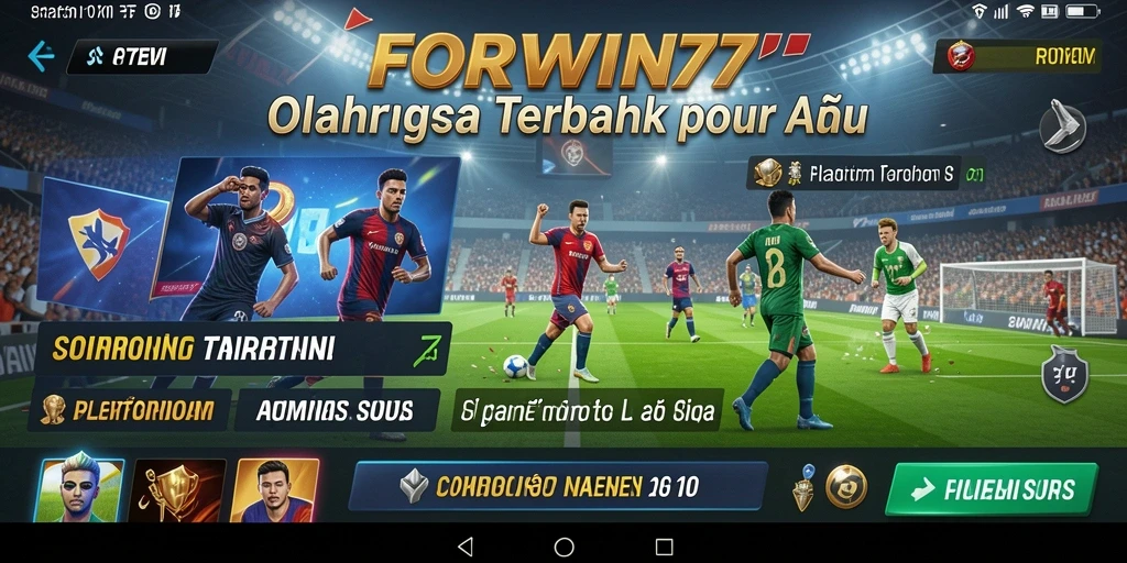 Tampilan menarik dalam aplikasi FORWIN77 dengan fitur sportsbook.