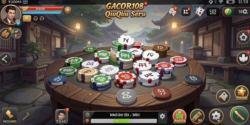 Tampilan menarik dari gameplay QiuQiu di GACOR108.