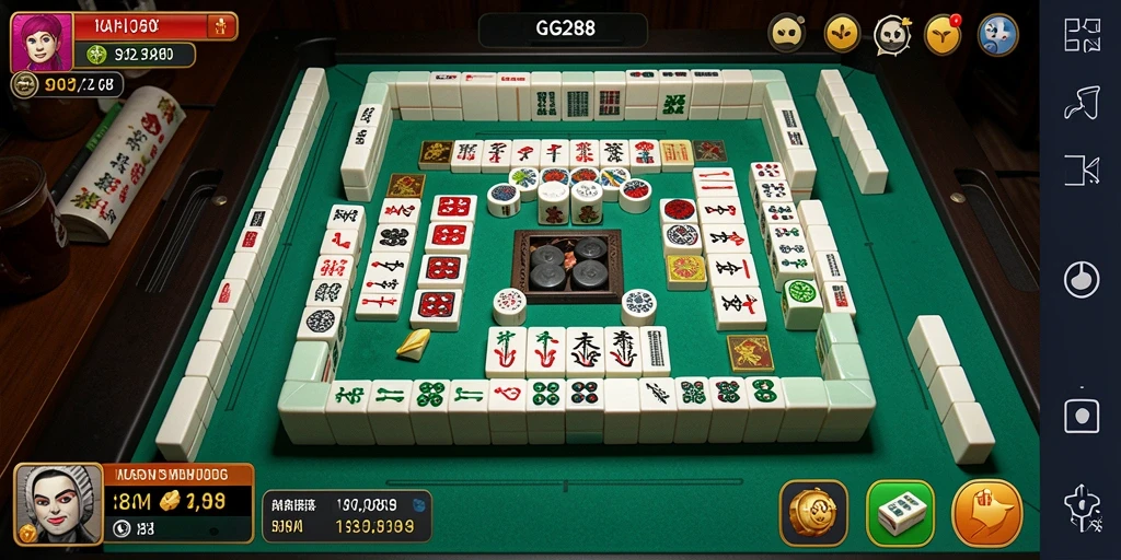Tampilan game Mahjong GG288 dengan grafik menarik dan efek suara yang menghibur.