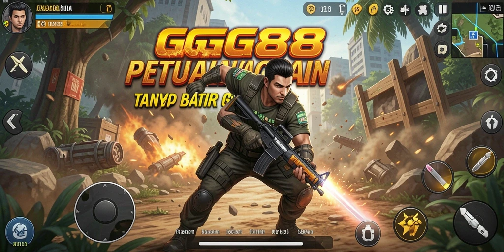 Tangkapan layar menunjukkan aksi seru dalam pertarungan GGG888.