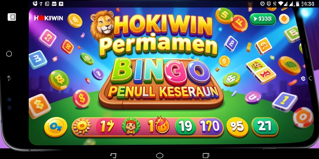 Screenshot gameplay HOKIWIN dengan tampilan Bingo yang seru.