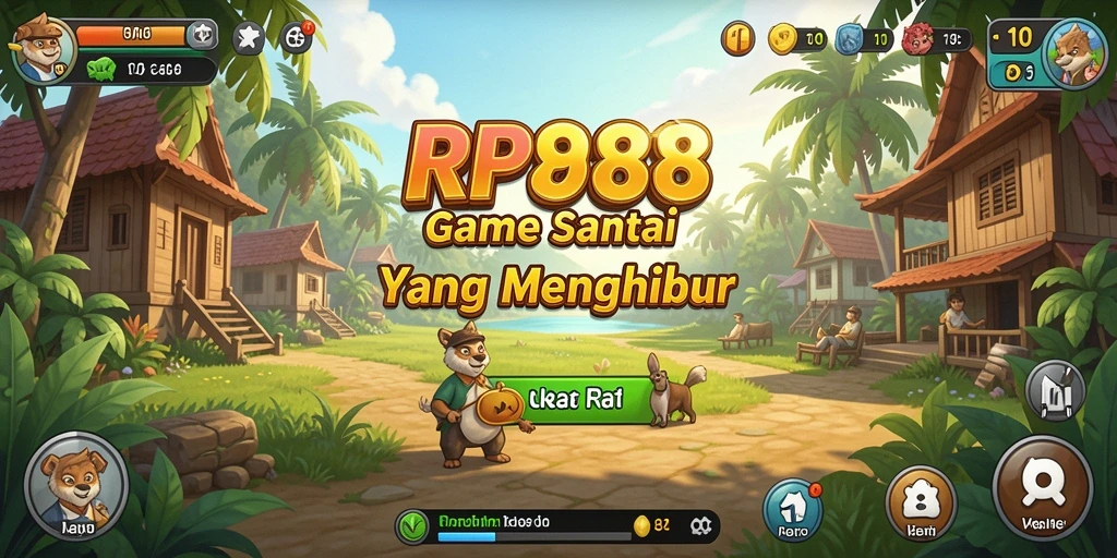 Tampilan gameplay RP888 yang menarik dan penuh warna.