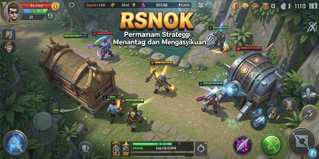 Tampilan menarik dari gameplay RSNOK yang memukau dan strategis.