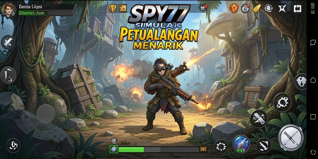 Gameplay SPY77 yang menegangkan dan menarik.