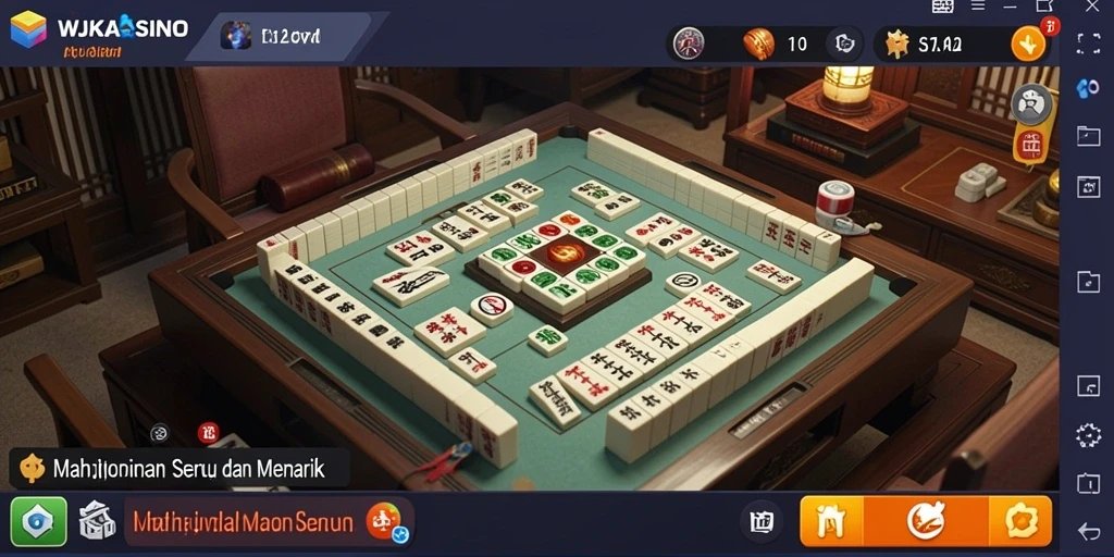 Gameplay menarik Mahjong di WJKASINO dengan grafis menawan.